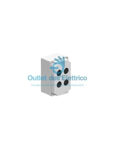 Lovato LPZM4CA8 Grey metal push-button panel 2x2 holes